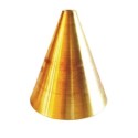 Campainha metálica de latão 180mm de altura x 165mm de diâmetro.