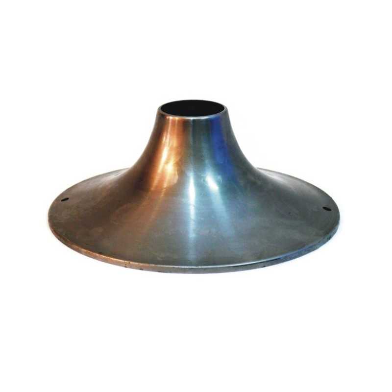 Plafon de teto ou parede em ferro, 70mm de altura x 185mm de diâmetro.