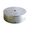 Suporte de metal em ferro bruto redondo com 140mm de diâmetro.