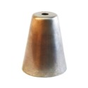 Cúpula de ferro para lâmpadas 83mm x 68mm de diâmetro
