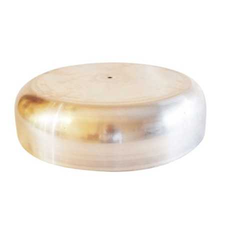 Campainha de metal em alumínio, 100mm de altura por 500mm de diâmetro.