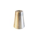 Campainha de metal em alumínio, 110mm de altura por 80mm de diâmetro.