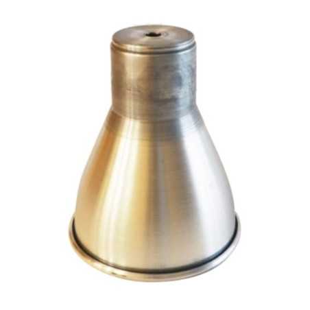 Campainha de metal de alumínio, 150mm de altura x 125mm de diâmetro.