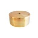 Tampa metálica de latão 52mm de altura x 118mm de diâmetro