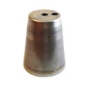 Campainha de ferro bruto de 74mm de altura por 89mm de largura.