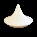 Ecrã de vidro branco 250mm de altura x 280mm de diâmetro