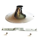 Suporte metálico cromado para casquilho 185mm x 70mm.