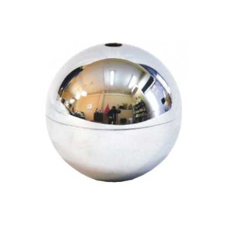Bola de metal cromado brilhante de 60mm para decorar candeeiros.