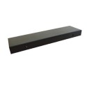 Suporte de metal preto com 400mm de comprimento x 50mm de largura.