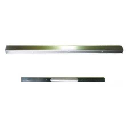 Suporte de metal em ferro bruto, 1000mm de comprimento x 35mm de largura.
