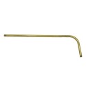 Braço de latão com extremidades rosqueadas de 400mm x 120mm