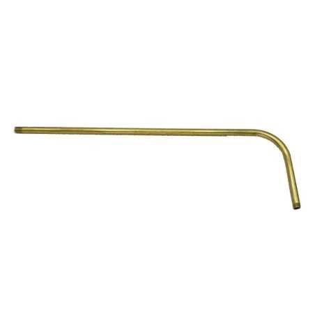 Braço de latão com extremidades rosqueadas de 400mm x 120mm