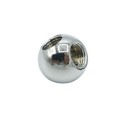 Esfera cromada com duas saídas de 10/100 e diâmetro de 20mm.