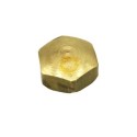 Peça final em latão hexagonal com 14mm de diâmetro x 6mm de altura.