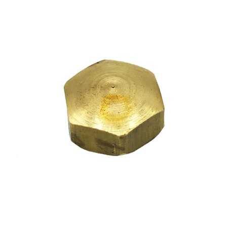 Peça final em latão hexagonal com 14mm de diâmetro x 6mm de altura.