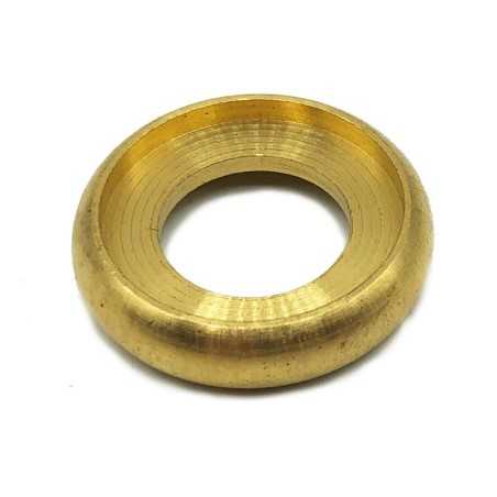 Anilha tipo passante de latão com 24mm de diâmetro por 6mm de altura.