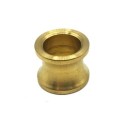 Peça de latão com 15mm de diâmetro por 12mm de altura.