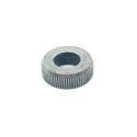 Arruela de ferro rosqueada com relevo na borda 18mm x 6mm