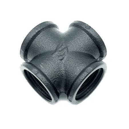 Quatro conexões pretas para fazer lâmpadas com tubo de 20 mm.