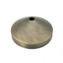 Suporte metálico em ouro velho de 90mm cônico com uma saída.