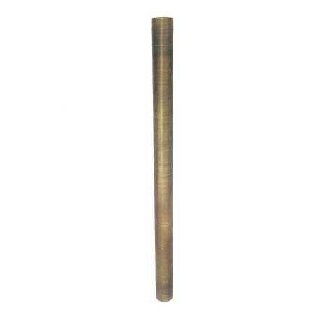 Tubo de ouro velho sem rosca, com 12mm de diâmetro e 200mm de comprimento.