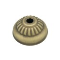 Florão em metal dourado envelhecido de 58mm com moldura e uma saída