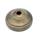 Florão de metal dourado envelhecido de 66mm com uma faixa e uma saída