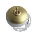 Mecanismo embutido de porcelana com alavanca e tampa de latão acetinado.