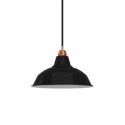 Ecrã pendente preto de estilo industrial 300mm x 150mm