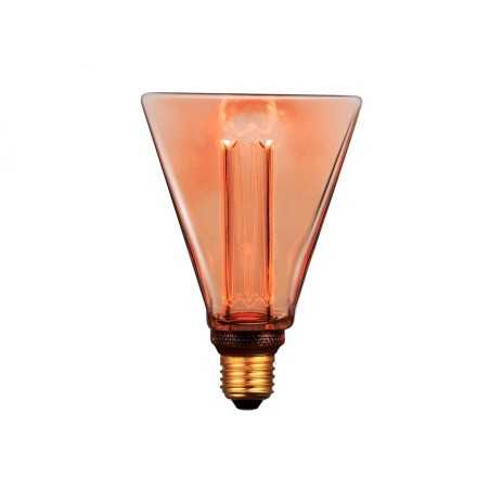 Lâmpada decorativa LED em forma de trapézio 4W 160mm com rosca E27.