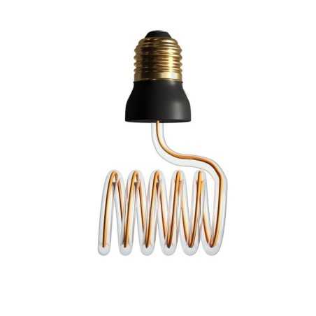 Lâmpada LED espiral horizontal de 12W regulável 2200K E27