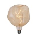Lâmpada LED com efeito de abaulamento clara E27 5W regulável