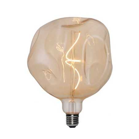 Lâmpada LED com efeito de abaulamento clara E27 5W regulável