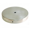 Suporte metálico em aço fosco de 160mm de diâmetro e uma saída.