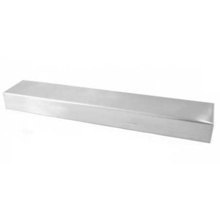 Suporte de metal em aço fosco de 600mm de comprimento x 50mm de largura.