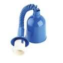 Acessório pendente ajustável para subir e descer, cor azul.