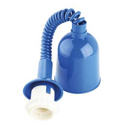 Acessório pendente ajustável para subir e descer, cor azul.