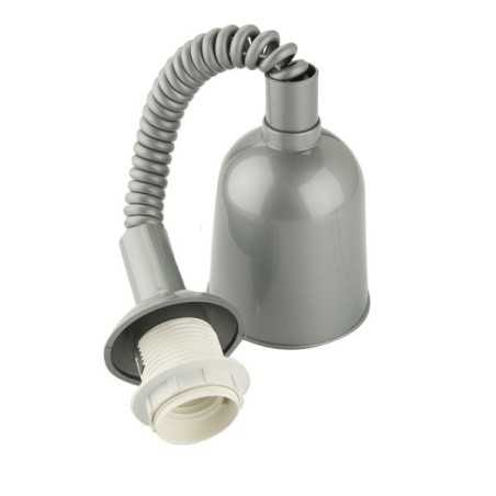 Acessório pendente ajustável para subir e descer, cor prata.