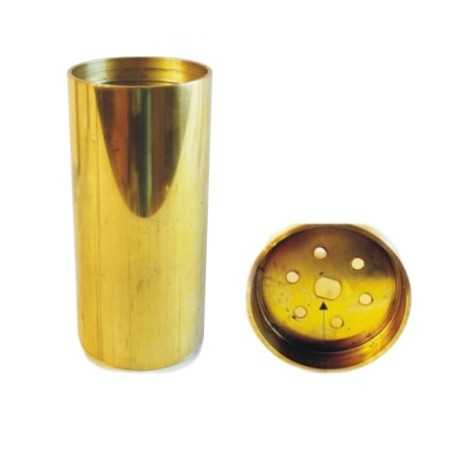Tubo de latão encaixado 135mm x 60mm para pendentes.