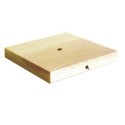 Base de madeira de 140mm de diâmetro quadrado para lâmpadas