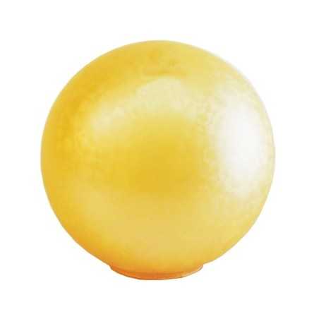 Bola de cristal nacarado âmbar, 140mm de diâmetro e boca de 55mm.