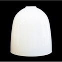 Ecrã de cristal branco brilhante 150mm de altura x 150mm de diâmetro.