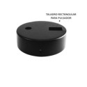 Suporte metálico preto para interruptor de botão de 80mm.