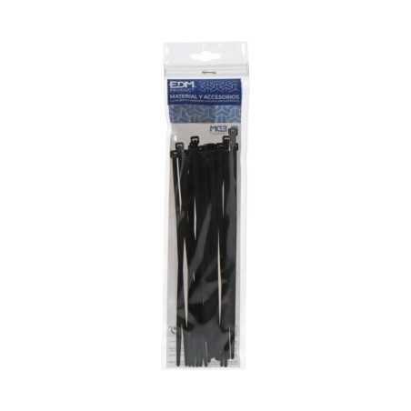 Pacote com 25 abraçadeiras multiuso na cor preta 100mmx2