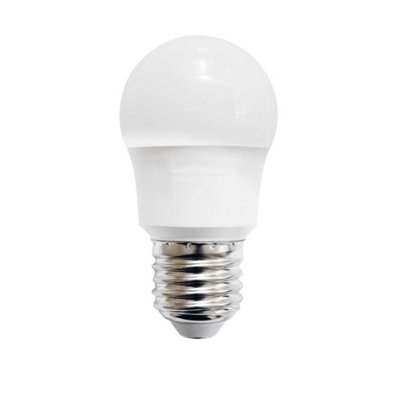 Lâmpada LED esférica com rosca E27 de 8 watts.
