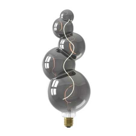 Lâmpada LED bolhas 4W fumê 2200K E27 125mm x 325mm