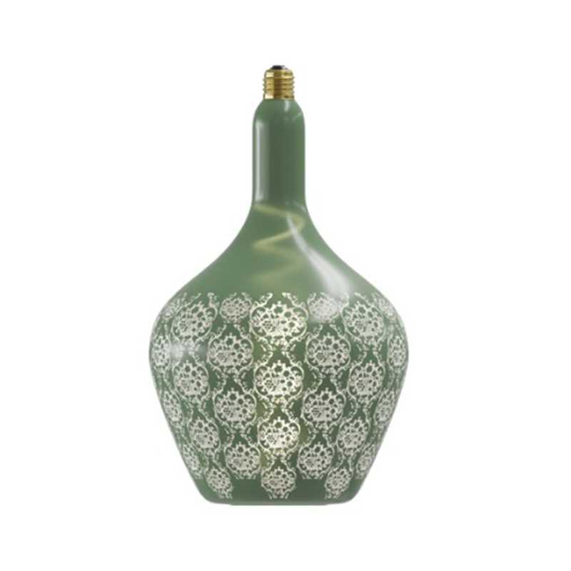 Lâmpada LED barroca 5W verde regulável 215mm x 362mm