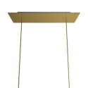 Suporte de metal cor latão 675mm de comprimento x 225mm de largura.