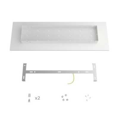Suporte metálico em aço de 675mm x 225mm com 3 furos.