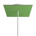Suporte metálico de cor verde de 200mm com 1 furo.
